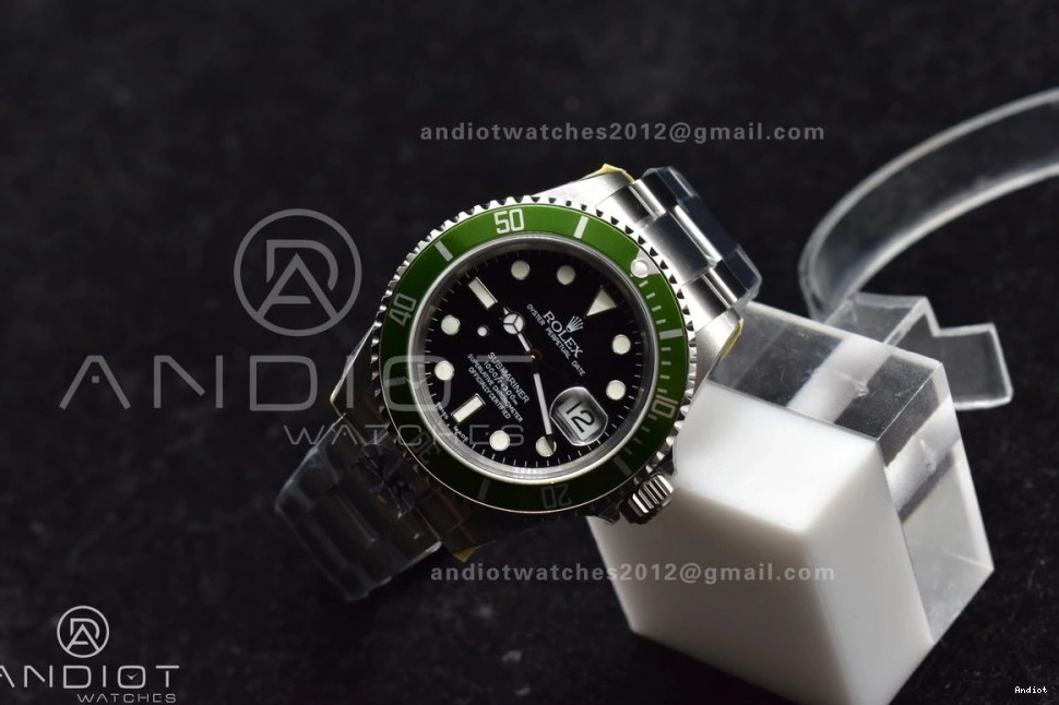 Green 904L Submariner LV SS Bracelet Steel on SH3135 Edition V2 16610 Best ARF1:1 0228